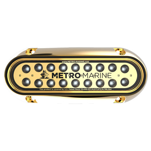 Metro Marine High - Output Elongated Underwater Light w/Intelligent Monochromatic LEDs - Blue 45 Beam [F - BME1 - H - B3 - 45] Brand_Metro