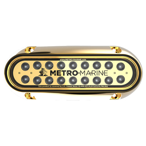 Metro Marine High - Output Elongated Underwater Light w/Intelligent Monochromatic LEDs - Blue 90 Beam [F - BME1 - H - B3 - 90] Brand_Metro