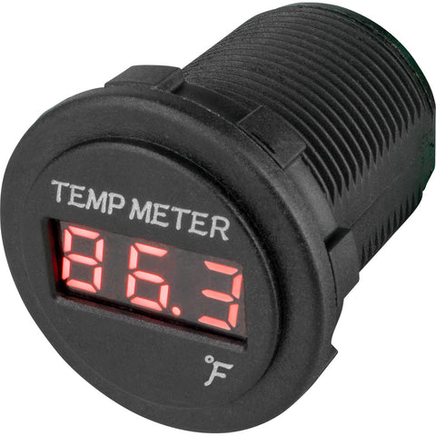 Sea-Dog Round Red LED Temperature Meter [421618-1] 1st Class Eligible, Brand_Sea-Dog, Electrical, Electrical | Accessories Accessories CWR