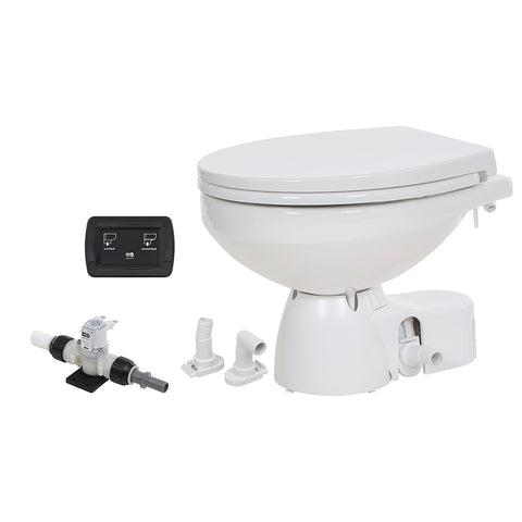 Jabsco Quiet Flush E2 Fresh Water Toilet Regular Bowl - 24V Soft Close Lid [38045 - 4194RSP] Brand_Jabsco, Marine Plumbing & Ventilation,