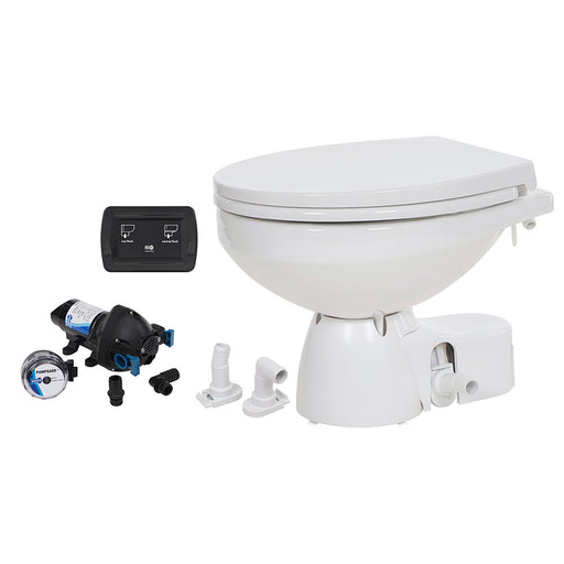 Jabsco Quiet Flush E2 Raw Water Toilet Regular Bowl - 12V Soft Close Lid [38245 - 4192RSP] Brand_Jabsco, Marine Plumbing & Ventilation,