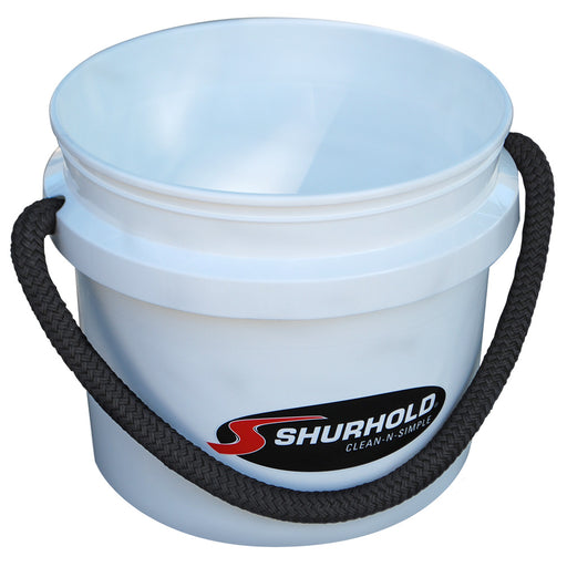 Shurhold Worlds Best Rope Handle Bucket - 3.5 Gallon White [2431] Boat Outfitting, Outfitting | Cleaning, Brand_Shurhold, Winterizing,
