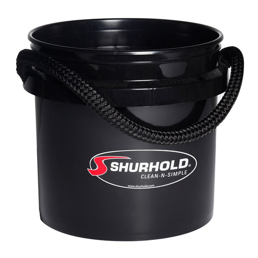 Shurhold Worlds Best Rope Handle Bucket - 3.5 Gallon - Black [2432] Boat Outfitting, Boat Outfitting | Cleaning, Brand_Shurhold,