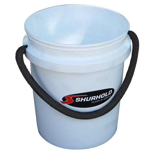 Shurhold Worlds Best Rope Handle Bucket - 5 Gallon - White [2451] Boat Outfitting, Boat Outfitting | Cleaning, Brand_Shurhold, Winterizing,