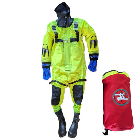 First Watch RS-1005 Ice Rescue Suit - Hi-Vis Yellow - S/M (Built to Fit 46-58) [RS-1005-HV-M]