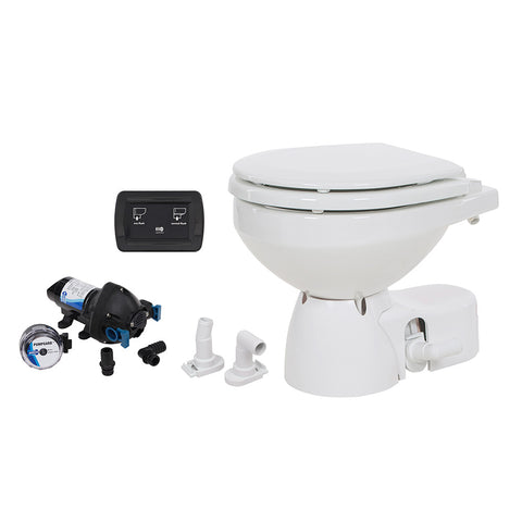 Jabsco Quiet Flush E2 Raw Water Toilet Compact Bowl - 24V Soft Close Lid [38245 - 3094RSP] Brand_Jabsco, Marine Plumbing & Ventilation,