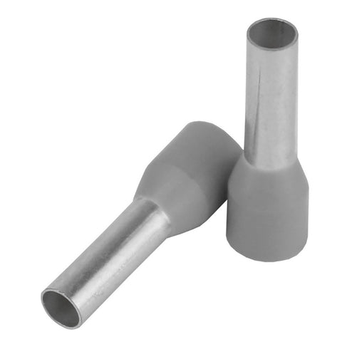 Pacer Grey 12 AWG Wire Ferrule - 10mm Length 25 Pack [TFRL12 - 10MM - 25] 1st Class Eligible, Brand_Pacer Group, Electrical, Electrical