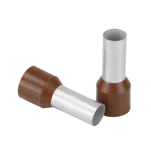 Pacer Brown 4 AWG Wire Ferrule - 16mm Length 10 Pack [TFRL4 - 16MM - 10] 1st Class Eligible, Brand_Pacer Group, Electrical, Electrical