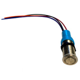 Bluewater 19mm Inrush Push Button Switch - Nav/Anchor Off/On/On - Blue/Green/Red LED - 4' Lead [9057-3114-4]