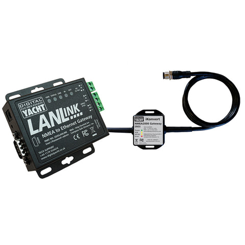 Digital Yacht LANLink NMEA 2000 To Ethernet Gateway [ZDIGLANLN2K] Brand_Digital Yacht, Marine Navigation & Instruments, Instruments