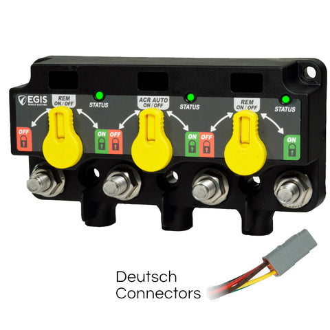 Egis XD Series Triple Flex 2 Relay - ACR - Relay w/Knobs 3X DTM Connector [8830 - 1535] Brand_Egis Mobile Electric, Electrical, Electrical