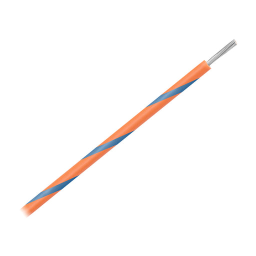 Pacer 16 AWG Gauge Striped Marine Wire 500’ Spool - Orange w/Blue Stripe [WUL16OR-6-500] Brand_Pacer Group, Electrical, Electrical | Wire
