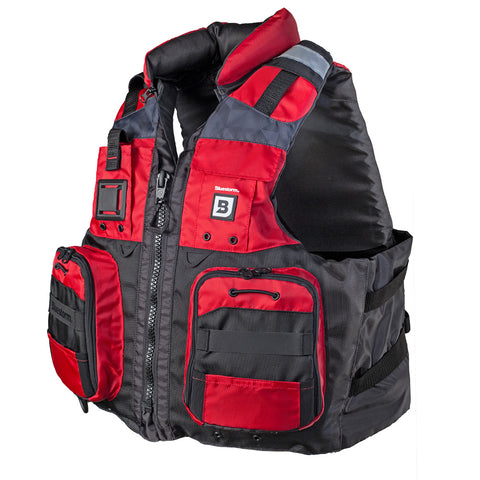 Bluestorm Classic Adult Fishing Life Jacket - Nitro Red - 2XL/3XL [BS-70B-RED-2/3X] Brand_Bluestorm, Marine Safety, Marine Safety