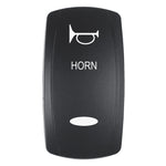 Pacer Actuator - 'HORN' f/V Series Contura Switches - Black - Laser Etched (Top/Bottom Light) [EV2LE-HRN]