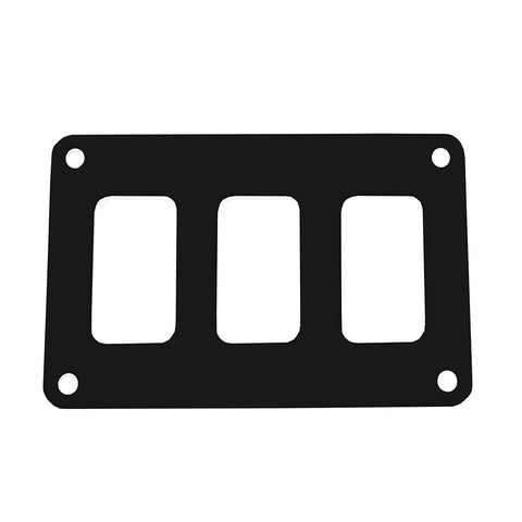 Pacer Switch Panel - 3 Switch  1 Row - 4.25" x 2.75" - Black Powder Coated Aluminum [PSC-31-BK]