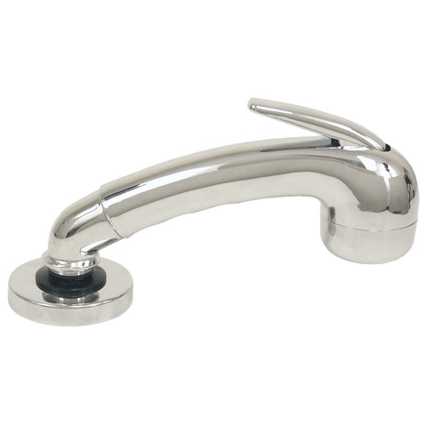 Scandvik Chrome Euro Sprayer w/6' Black Nylon Hose [14041]