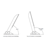TACO Command Ratchet Hinge - 18-1/2" - 316 Stainless Steel Polished w/Hard Stop [H25-0048]