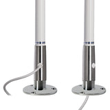 Scout Titan Series 4' White VHF Antenna 3dB Stainless Steel Ferule w/5M RG-58 Includes PL-259 [PF AN NVHF00044T]