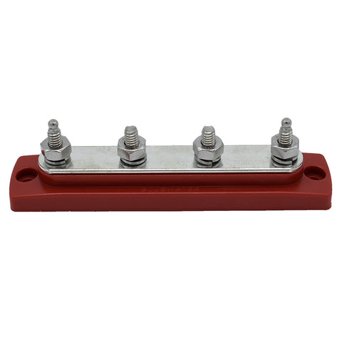 Bluewater Common Stud Busbar 4 Gang - Red [312303-B-025]