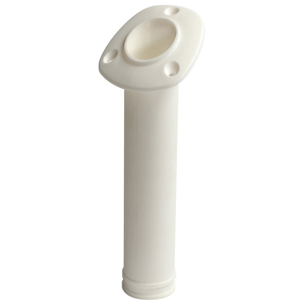 C.E. Smith Flush Mount 30 Degree Nylon Rod Holder - White [55120A] 1st Class Eligible, Boat Outfitting, Outfitting | Holders, Brand_C.E.