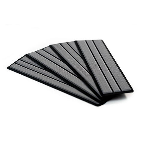 SeaDek Faux Teak 4-Piece Step Kit - Storm Grey/Black [23902-80066] Boat Outfitting, Boat Outfitting | Deck / Galley, Brand_SeaDek Deck
