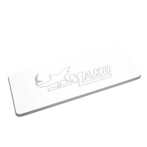 SeaDek Mako Logo Helm Pad - White/Storm Grey Embossed [39638-80375] Boat Outfitting, Boat Outfitting | Deck / Galley, Brand_SeaDek Deck