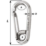 Wichard Symmetric Carbine Hook - Length 100mm - 13/32" [2316W]
