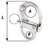 Wichard 1-3/8" Snap Shackle w/Fixed Eye - 35mm [2470W]