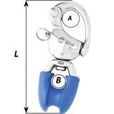 Wichard HR Snap Shackle With Thimble Eye - 110mm Length - 4-21/64" [2495W]