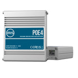 Iris Four Channel Uplink Power Over Ethernet Switch - IEEE802.3af 3at Compliant - 9-30VDC Input - 48VDC Output [POE4V2] Brand_Iris