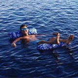 Aqua Leisure 4-In-1 Monterey Hammock Supreme XL 53 x 31.5 - Hibiscus Pineapple Royal Blue [APL18904S2] Brand_Aqua Leisure, Watersports, 