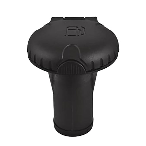 Attwood Deck Fills f/Pressure Relief Systems - Straight Body Scalloped Black Plastic Cap [99DFPVSB1S] Boat Outfitting, Outfitting | Fuel
