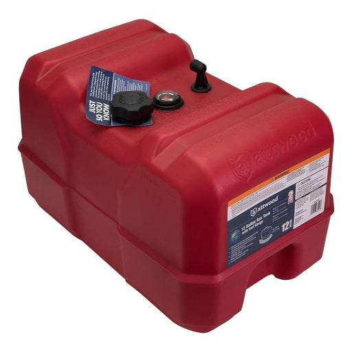 Attwood Portable Fuel Tank - 12 Gallon w/Gauge [8812LPG2] Boat Outfitting, Outfitting | Systems, Brand_Attwood Marine Systems CWR