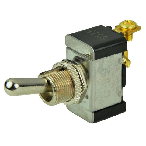 BEP SPST Chrome Plated Toggle Switch -OFF/(ON) [1002002] 1st Class Eligible, Brand_BEP Marine, Electrical, Electrical | Switches &