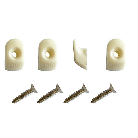 Blue Performance White Hooks Screws - 4 Pieces [PC980] 1st Class Eligible, Brand_Blue Performance, Sailing, Sailing | Accessories CWR