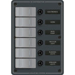 Blue Sea 8053 Slate Grey - 6 Position - Vertical [8053] Brand_Blue Sea Systems, Electrical, Electrical | Electrical Panels Electrical Panels