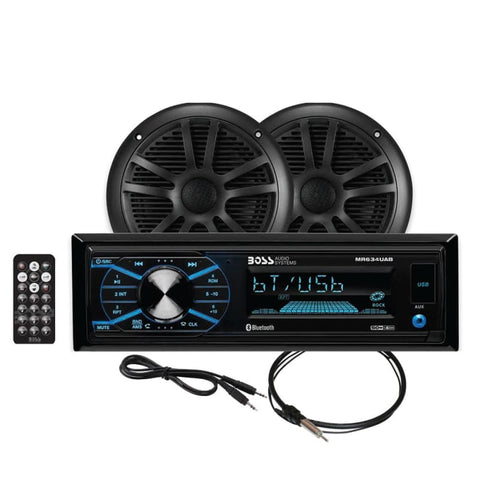 Boss Audio MCBK634B.6 Marine Stereo 6.5 Speaker Kit - Black [MCBK634B.6] Brand_Boss Audio, Entertainment, Entertainment | Stereos Stereos