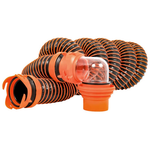 Camco RhinoEXTREME 15 Sewer Hose Kit w/ Swivel Fitting 4 In 1 Elbow Caps [39859] Automotive/RV, Automotive/RV | Sanitation, Brand_Camco 