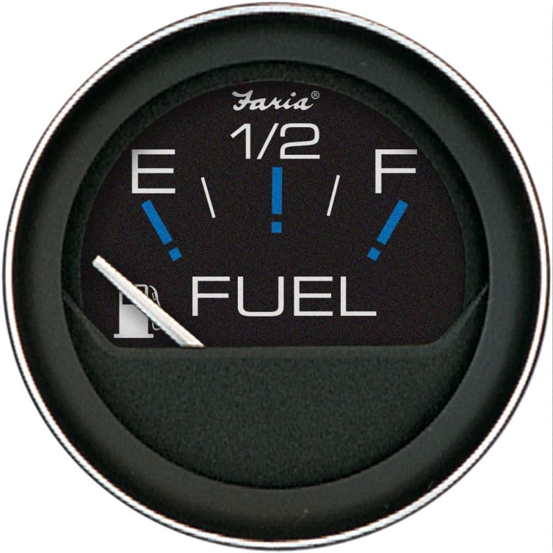 Faria Coral 2 Fuel Level Gauge (E-1/2-F) [13001] 1st Class Eligible, Boat Outfitting, Boat Outfitting | Gauges, Brand_Faria Beede 