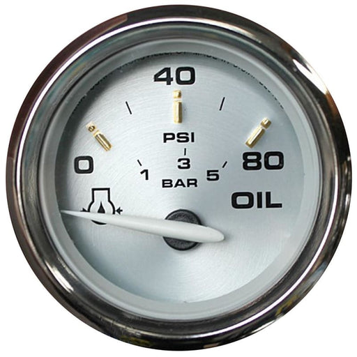 Faria Kronos 2 Oil Pressure Gauge - 80 PSI [19002] 1st Class Eligible, Boat Outfitting, Boat Outfitting | Gauges, Brand_Faria Beede 