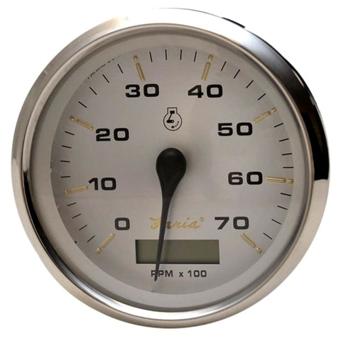 Faria Kronos 4 Tachometer w/Hourmeter - 7,000 RPM (Gas - Outboard) [39040] Boat Outfitting, Boat Outfitting | Gauges, Brand_Faria Beede 