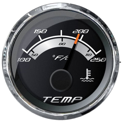 Faria Platinum 2 Water Temp Gauge (100-250F) [22017] 1st Class Eligible, Boat Outfitting, Boat Outfitting | Gauges, Brand_Faria Beede 