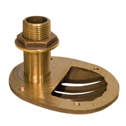 GROCO 1-1/4’ Bronze Combo Scoop Thru-Hull w/Nut [STH-1250-W] Brand_GROCO, Marine Plumbing & Ventilation, Ventilation | Fittings CWR