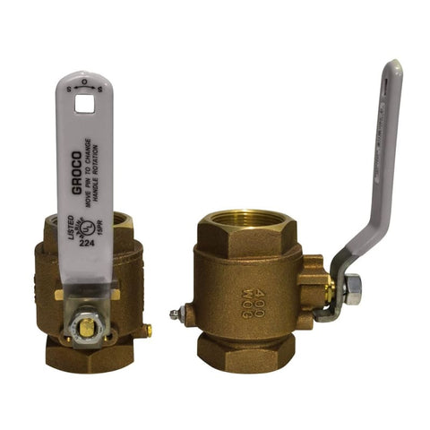 GROCO 1-1/4 NPT Bronze In-Line Ball Valve [IBV-1250] Brand_GROCO, Marine Plumbing & Ventilation, Marine Plumbing & Ventilation | Fittings