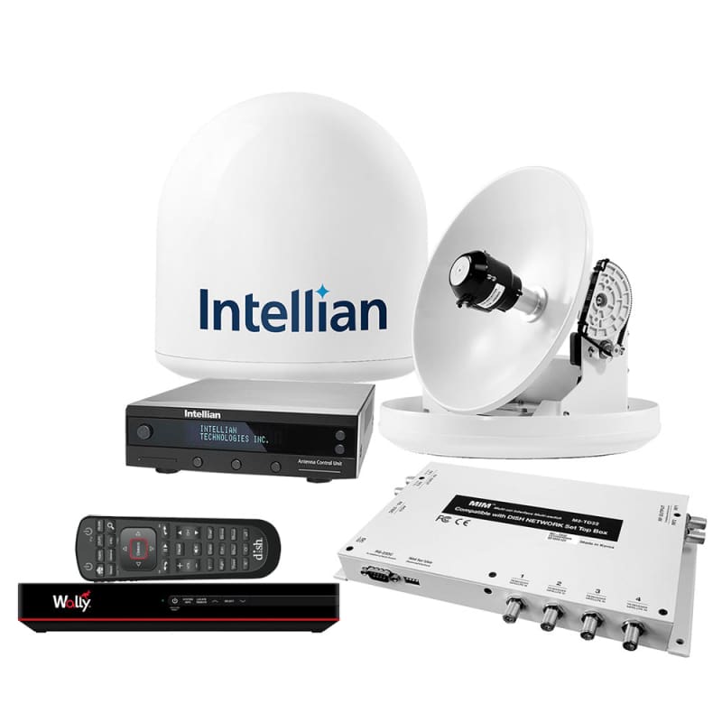 Intellian i2 US System w/DISH/Bell MIM-2 (w/3M RG6 Cable) 15M Cable DISH HD Wally Receiver [B4-209DNSB2] Brand_Intellian, Entertainment,
