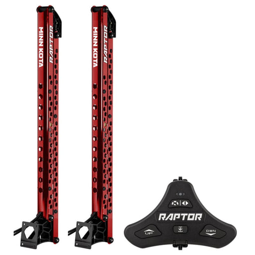 Minn Kota Raptor Bundle Pair - 10’ Red Shallow Water Anchors w/Active Anchoring Footswitch Included [1810632/PAIR] & Docking, Docking