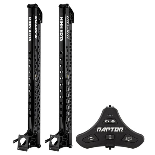 Minn Kota Raptor Bundle Pair - 8’ Black Shallow Water Anchors w/Active Anchoring Footswitch Included [1810620/PAIR] & Docking, Docking