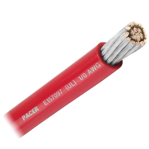 Pacer Red 1/0 AWG Battery Cable - Sold By The Foot [WUL1/0RD-FT] 1st Class Eligible, Brand_Pacer Group, Electrical, Electrical | Wire Wire