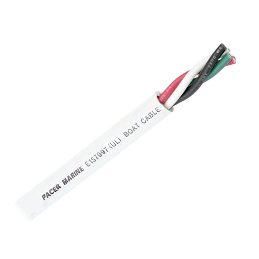 Pacer Round 4 Conductor Cable - 250 12/4 AWG Black Green Red White [WR12/4 - 250] Brand_Pacer Group, Clearance, Electrical, Electrical