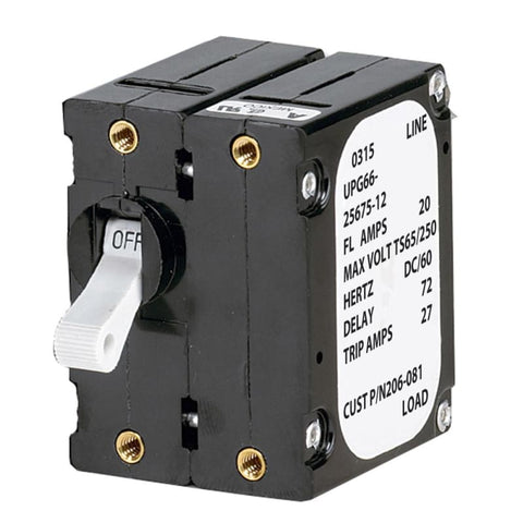 Paneltronics A Frame Magnetic Circuit Breaker - 20 Amps - Double Pole [206-081S] Brand_Paneltronics Electrical Electrical | Circuit Breakers